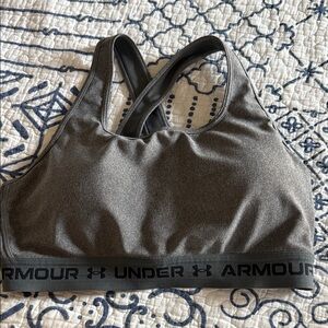 Under Armour Charcoal Gray Sports Bra